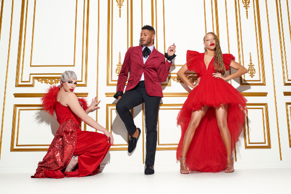 Canada's Drag Race Brooke Lynn Hytes, Jeffrey Bowyer-Chapman and Stacey McKenzie